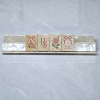Tuiles de Mahjong en Résine Premier, Solides, Semi-translucides, à Motif Nacré Mélangé, pour Jeu de Table de Casino, Fabrication Usine