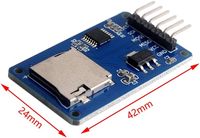 Modul pembaca adaptor kartu TF SD mikro dengan Chip Level logika 3.3V 5V 6 Pin antarmuka SPI kompatibel Raspberry Pi ESP32 Repeater