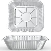 Moules à gâteaux jetables en aluminium de 8x8 pouces au prix d'usine, moules à gâteaux carrés robustes, récipients alimentaires portables