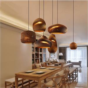 Hot Sale Decorations <b>bamboo</b> weave chandelier pendant lights Dining Room Kitchen <b>Bamboo</b> <b>Shades</b> <b>Lamps</b> - Product Image 2