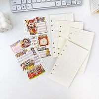 Page intérieure de la grille de points Recharge de 40 feuilles de cahier à spirale Classeur à anneaux en papier à feuilles mobiles pour Filofax Planner Filofax Planner Papers