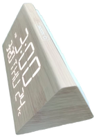 Horloge numérique à double alarme Design créatif en bois Chargement USB Température Calendrier Affichage pour bureaux Tables Mouvement électronique