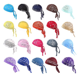 Vente en gros Logo personnalisé cheveux Durag tête de mort casquette <span class=keywords><strong>Bandana</strong></span> tête enveloppe Biker bonnet casquette <span class=keywords><strong>Bandana</strong></span> chapeau chimio casquette rosée chiffon pour hommes femmes - Product Image 6