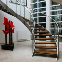 Escalier en colimaçon moderne, escaliers en spirale en métal sur mesure pour la décoration intérieure résidentielle