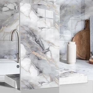 Panneaux muraux en PVC autocollants imperméables à faire soi-même, rayures, motif à carreaux, style moderne, pour salle <span class=keywords><strong>de</strong></span> bain, chambre, <span class=keywords><strong>salon</strong></span>, hôtel, <span class=keywords><strong>décoration</strong></span> intérieure, faciles à poser - Product Image 6