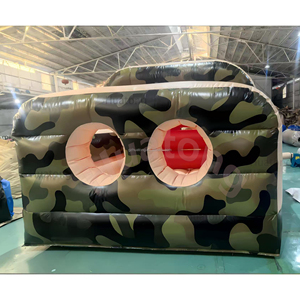 Kommerzieller Neuer Aufblasbarer Hindernisparcours mit Kletterwand und Bunten Elementen zur Miete - Product Image 3
