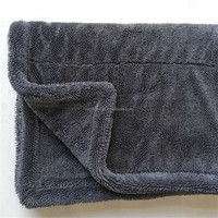 Serviette de Voiture en Microfibre Personnalisée 1200GSM et 1400GSM, Haut de Gamme, Serviette de Lavage de Voiture Sans Bordures, à Boucles Torsadées, pour Séchage