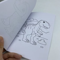 Brochure de coloriage personnalisée pour enfants, dessin et peinture à l'aquarelle, couverture souple, papier d'art imprimé offset, film laminé