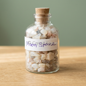 <b>Moon</b> stone chips bottle Gemstone bottle craft Semi precious stone chips Moonstone gemstone decor <b>Moon</b> Stone Chips Gemstone - Product Image 3