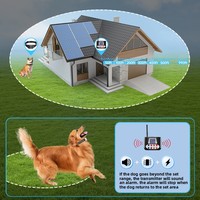 Système de clôture intelligente pour l'entraînement des animaux de compagnie, étanche IPX6, écran LCD, longue durée de vie de la batterie, collier télécommandé, approuvé CE FCC