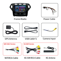 Radio multimédia stéréo à écran tactile pour Ford Mondeo Galaxy 2007 ~ 2010, 9 pouces, TV USB à écran partagé