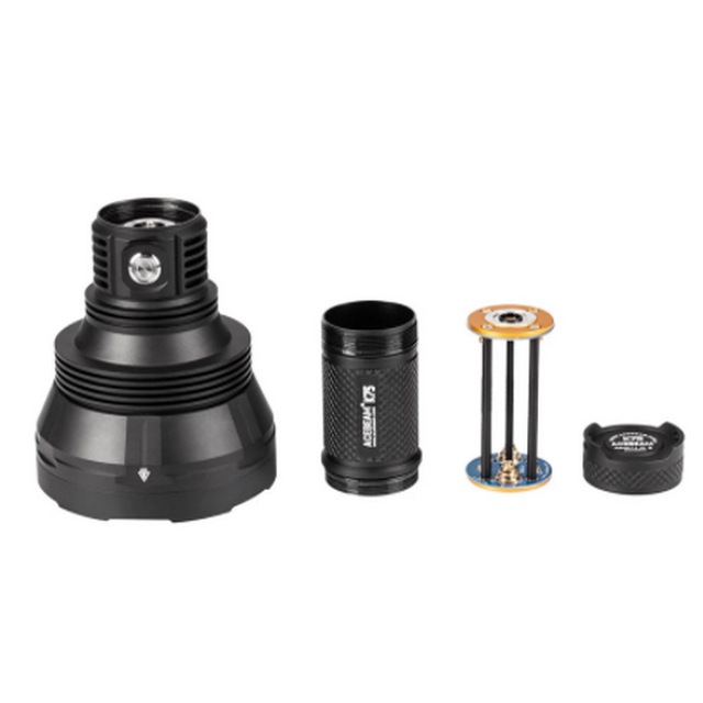 ACE 6800 LM K75 SBT-90 GEN2 LED Super Throw Handheld Search Flashlight, 2500 Meters 6300 Lumens 1562500CD   7modes