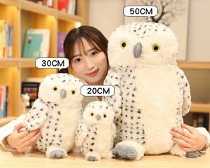 Özel logo baykuş peluş oyuncak hayvanat bahçesi baykuş dolması hayvan oyuncak pençe makinesi bebek toptan büyük gözlü baykuş peluş oyuncak - Product Image 3