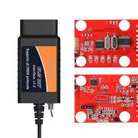 Cable USB ELM 327 compatible con For-scan, modificado para Ford con interruptor, chip PIC18F25K80 CH340, convertidor HS-CAN y MS-CAN, escáner OBD2