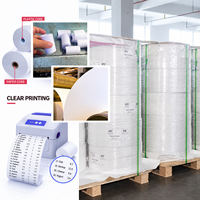 Kertas Thermal POS Bebas BPA Kecepatan Tinggi 80x80mm 57x38mm untuk Printer Struk Kasir