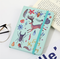 Journal de gratitude à couverture rigide en papier écologique de haute qualité avec bande élastique conception personnalisée bloc-notes de cahier de couverture en papier imprimé