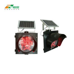 Feux de signalisation solaires jaunes pour la circulation routière, montage au sol, IP65, plastique ABS, affichage LED - Product Image 3