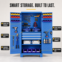 Armoire de rangement industrielle en métal pour outils, en acier laminé à froid, pour atelier, avec serrure à 3 points, capacité de charge de 200 kg par étagère, OEM/ODM/OBM, moderne