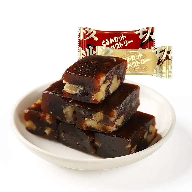 Chocol bán buôn Nhật Bản Walnut bánh mềm kẹo Snack Bánh Ngọt Bánh Kẹo