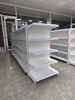 Étagères de supermarché sur mesure, robustes, en acier laminé à froid, capacité 120-150 kg, couleur noire