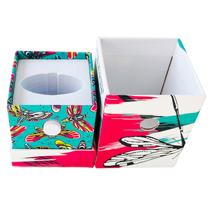 Custom Logo Printed 1 Gram Pen Box CR Lock Packaging with UV Coating Embossing Mysterious Childproof Art Paper Cartridge Set - Product Image 1