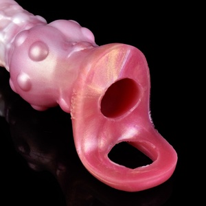 ปลอกขยายขนาดอวัยวะเพศชาย FAAK Fantasy Cock Extender & Enlargement Knot แบบยืดหยุ่น กระตุ้นความรู้สึก ทำจากซิลิโคน สวมใส่ได้ สำหรับผู้ชาย - Product Image 5