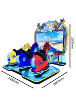 Machine de jeu vidéo de course de chevaux de combat à 3 joueurs, à pièces, nouvelle, électrique, simulateur sportif, en plastique, certifiée CE, pour enfants et adultes