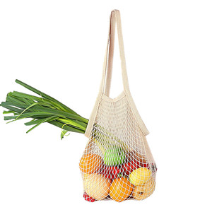 Custom With Logo Printing Label Reusable <b>Net</b> Grocery Shoulder Shopping Tote Handle Produce <b>Bag</b> Organic Cotton Mesh <b>Bags</b> - Product Image 5