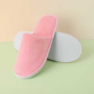 Pantuflas Antideslizantes Reutilizables de Fábrica, Lavables, con Suela Gruesa, de Terciopelo Coral de Colores, para Hoteles, Casas de Huéspedes y Hogares - Product Image 2
