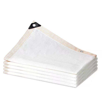 Filet d'ombrage agricole 100 % neuf en HDPE blanc, stabilisé aux UV, pour serre et ferme, avec taux d'ombrage personnalisé
