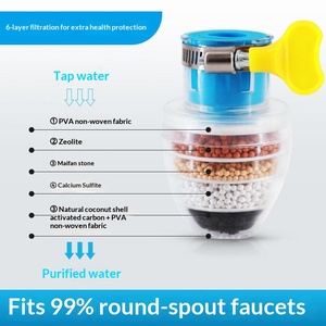 Filtro <span class=keywords><strong>per</strong></span> Rubinetto a Sei Strati Aggiornato, Moderno e Semplice, Purificatore d'Acqua <span class=keywords><strong>per</strong></span> <span class=keywords><strong>Cucina</strong></span> Domestica, Antispruzzo, Doccia Universale - Product Image 5