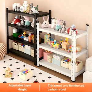 رف تخزين معدني متين بخمس طبقات مقاوم للصدأ والتآكل، سهل التركيب بدون براغي، للاستخدام المنزلي في المطبخ وغرفة المعيشة - Product Image 3