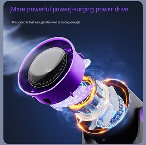 Новый Настольный вентилятор, портативный USB интеллектуальный цифровой дисплей, высокоскоростная турбина, USB зарядка, настольный вентилятор с быстрым охлаждением, настольный вентилятор - Product Image 3