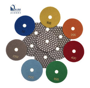 Juego de almohadillas de pulido de diamante de uso seco, herramientas de molienda superflexible para suelo de hormigón de granito, mármol, cuarzo, 80100, 125, 150, 180, 200 - Product Image 4