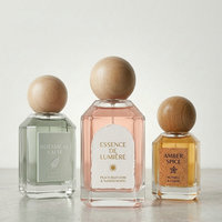Flacon de parfum de luxe en verre de 30 ml/50 ml (1 oz/1,7 oz) avec boîte et bouchon en bois grainé |   Emballage cadeau OEM avec logo personnalisé