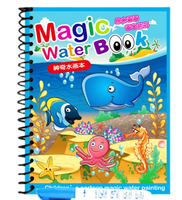 Nouveau livre de coloriage réutilisable pour enfants 2026, livre d'images à l'eau, tableau de dessin, livre de dessin magique