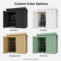 Abri à vélos en aluminium à persiennes avec alliage d'aluminium 6063-T5 et finition thermolaquée