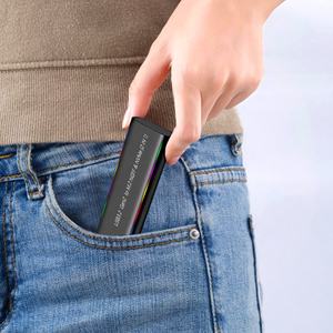 Shuole RGB ออกแบบ Type-C NVME และ SATA Combo HDD SSD USB <span class=keywords><strong>3.2</strong></span> Type-C RGB Enclosure สำหรับ M.<span class=keywords><strong>2</strong></span> PCIe NVMe/SATA SSD - Product Image 5
