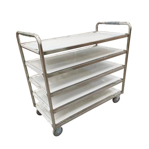 VICTORY KITCHEN Offre Spéciale chariot en acier inoxydable Chariot de salle à manger inox Food truck équipement de restaurant équipement de boulangerie - Product Image 3