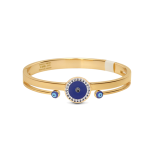 Bracelet de charme tendance plaqué or PVD en acier inoxydable 316L avec motif œil porte-bonheur, bijoux pour femmes - Product Image 2