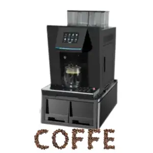 Fabrieksprijs Professionele Dubbele Boiler Structuur Vier Taal Optie Volautomatisch Koffiezetapparaat "China Zwarte Elektrische 1200
