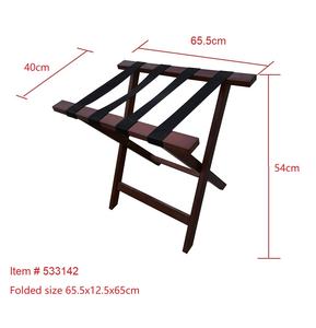 Portaequipajes Plegable Moderno de Madera Maciza para Uso en Habitaciones de Hotel y Motel, Muebles Comerciales Duraderos - Product Image 2