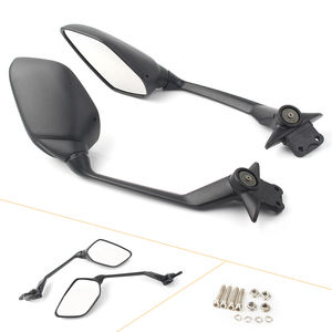 Motocicleta lado espejos retrovisor espejo par para Yamaha <span class=keywords><strong>T</strong></span>-<span class=keywords><strong>MAX</strong></span> <span class=keywords><strong>530</strong></span> TMAX <span class=keywords><strong>530</strong></span>, 2012, <span class=keywords><strong>2013</strong></span>, 2014 negro - Product Image 2