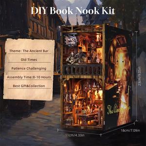 Kit de Manualidades para Crear un Rincón de Lectura y Rompecabezas de Madera en 3D - Rincón de Lectura en Miniatura <span class=keywords><strong>con</strong></span> Rompecabezas de Madera para Niños y Regalos de Madera para Manualidades - Product Image 2