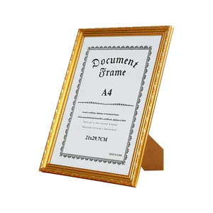 Hot Selling A4 Document Pictures Photo Frame University Graduation Award Degree Diploma Certificate Frame