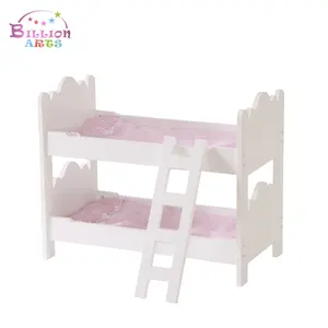 Doll Furniture Bunk Bed House Mini Furniture Children Bedroom Model Bunk Bed Toys