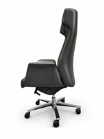 Chaise de bureau de direction en cuir de luxe moderne, ergonomique, pivotante et inclinable, avec base en aluminium, vente en gros d'usine OEM