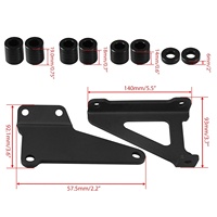 Kit de poulie réglable BEVINSEE EP3, kit de poulie d'élimination de la climatisation et de la direction assistée avec courroie pour Honda Civic 8e et 9e génération, tous les moteurs K20 K24