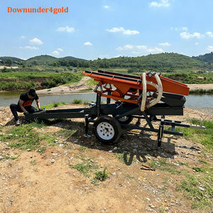 معدات تعدين الذهب الغريني بنظام غسيل مصغر OEM/ODM، نظام دفع بالسلسلة، سعة 5 طن في الساعة، فاصل جاذبية حاصل على براءة اختراع - Product Image 1