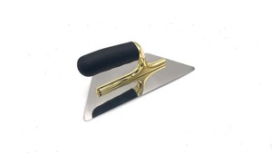 Hoàn Thiện Gương Đánh Bóng Góc Tròn Trowel Cao Su Xử Lý Thép Không Gỉ Hoàn Thiện Trowel Công Cụ Vữa Thạch Cao Trowel - Product Image 3